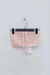 SWAYING/KNIT Crochet Halter Tube Top SW22SST60 Light Pink PS43